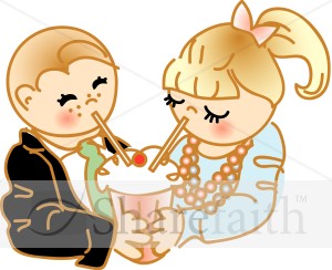 Soda Sharing Cartoon