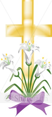 Easter Lily Cross Easter Lily Cross
