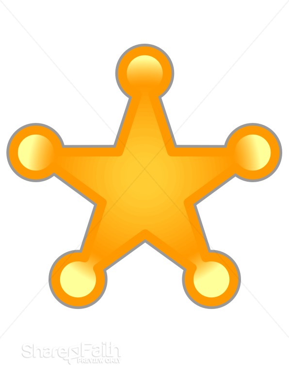 Gold Sheriff's Star