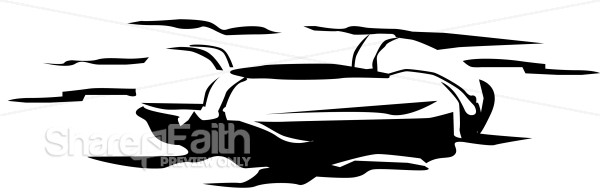 Black and White Life Preserver