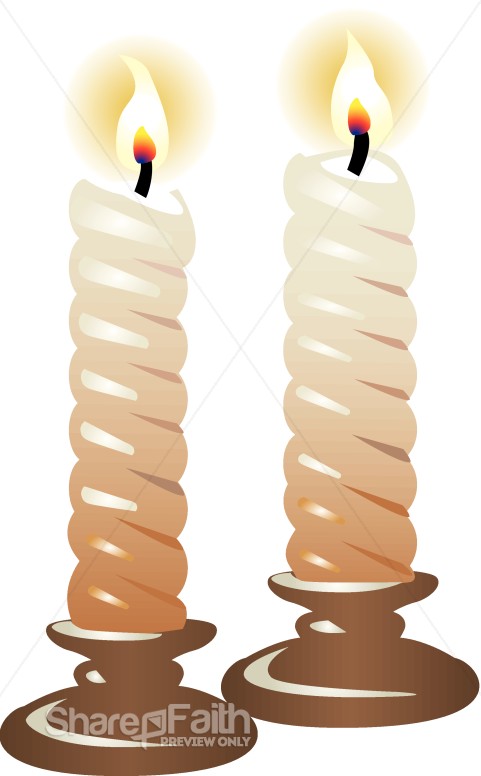 Twin Altar Candles