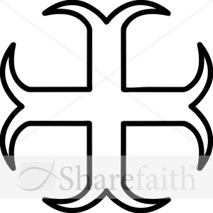 Moline Cross Outline