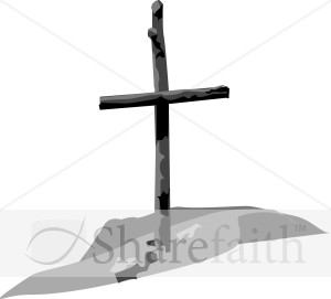 Shades of Gray Wooden Cross