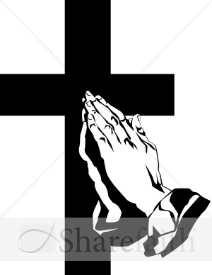 Praying Hands And The Cross