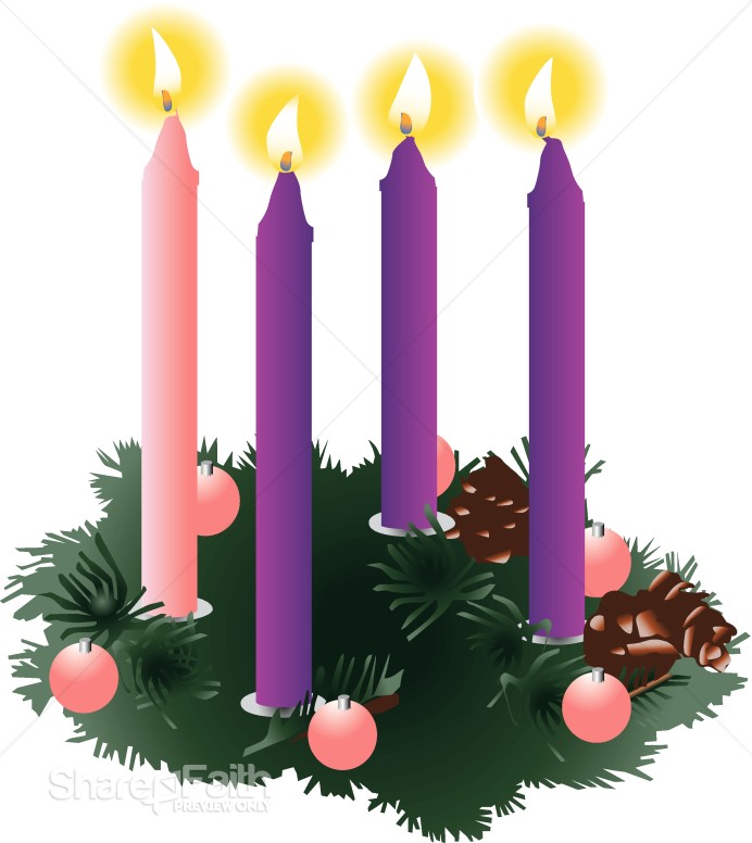 Four%20Lit%20Purple%20Advent%20Candles