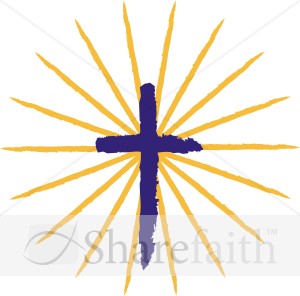 Pentecost Cross with Rays