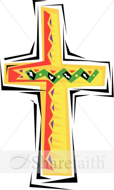 Festive Cross Clipart