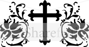 Fleur%20de%20lis%20Cross%20with%20Lily%20Design