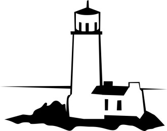 Black and White Lighthouse
