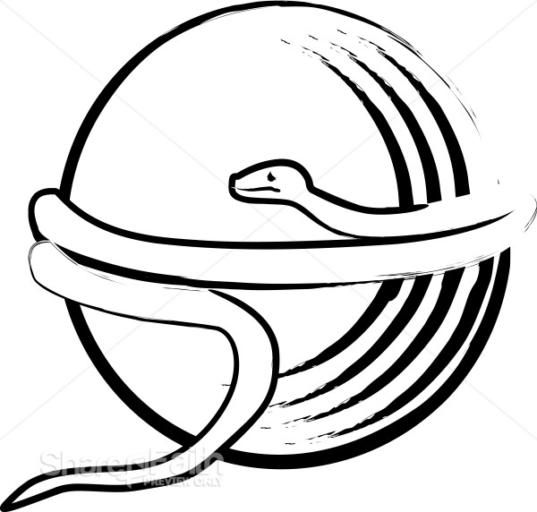 Serpent Around a Sphere