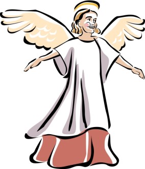 Child Angel Walking