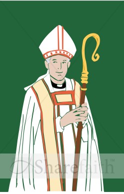 Catholic Bishop with Staff