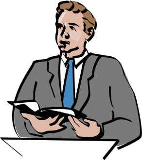 Lay Reader Offers Scripture Reading During Worship Service