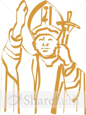 Calligraphic Line Pope