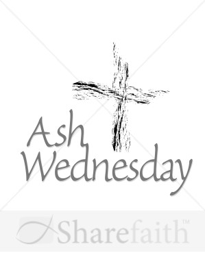 Ash Wednesday with Abstract Cross