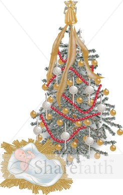 Christmas Tree with Baby Jesus