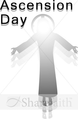 Ascension Day Wording with Ascending Jesus
