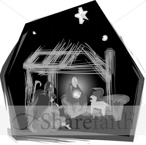 Nativity in Black and White
