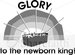 Nativity Scene Glory to the Newborn King