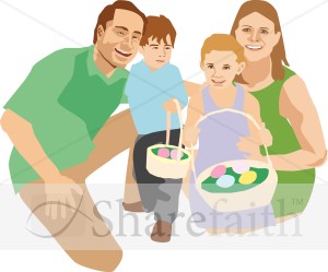 Family at Easter