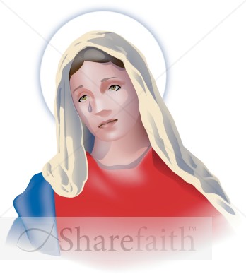 Mary Sheds a Tear for Jesus on Good Friday