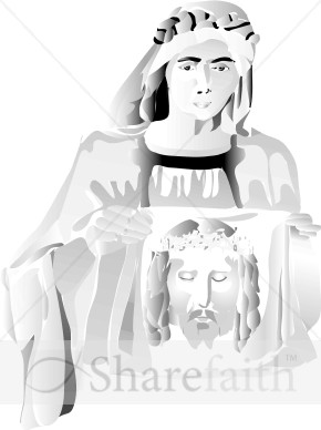 Black and White Veronica's Veil