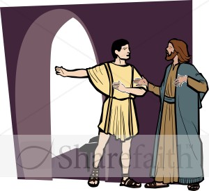Centurion Talks with Jesus