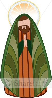 Man in Robe with Halo