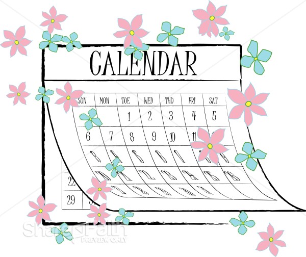 Springtime Flower Calendar