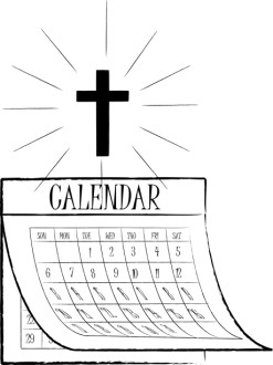 Shinging Cross and Calendar