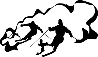 Line Art Skiiers