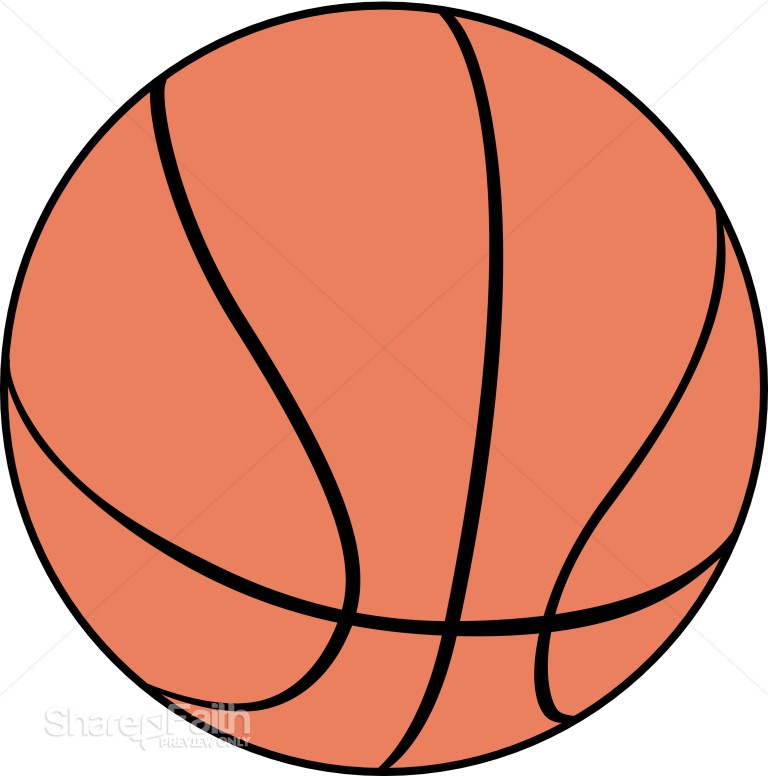 Large Orange Basketball
