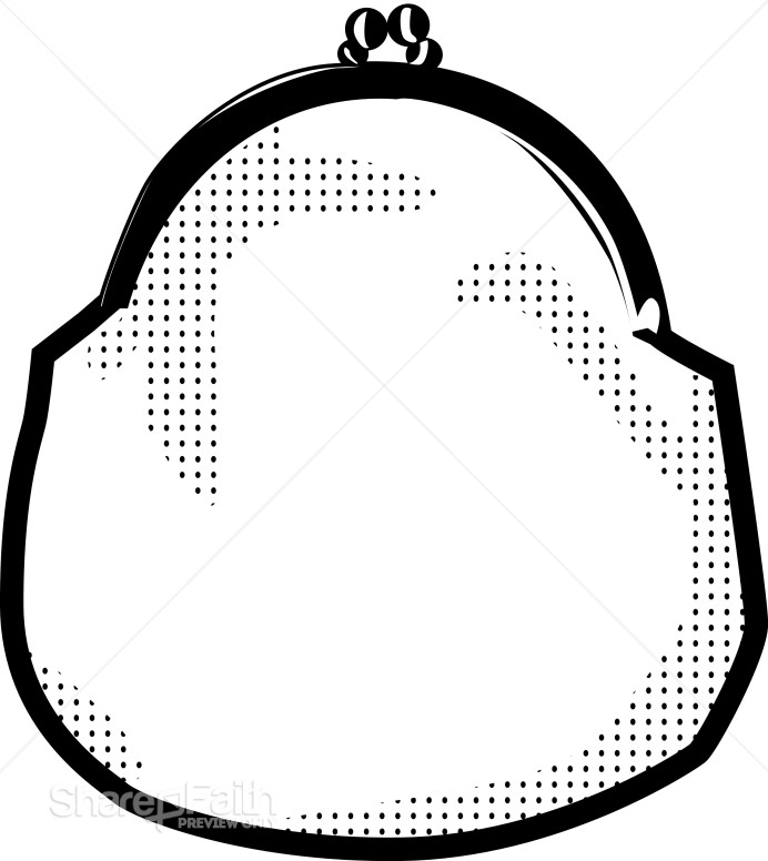 Purse with Dotted Shading