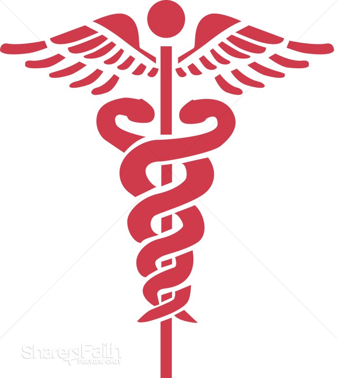 Rod of Aesculipius Medicine Symbol