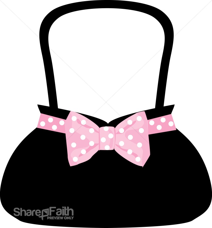 Polka Dot Bow Purse