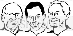 Portrait of Three Men