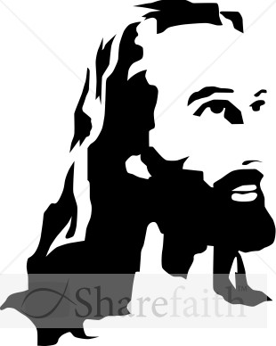 Black and White Christ Portrait