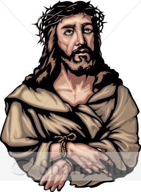 Mournful Jesus with Hands Bound