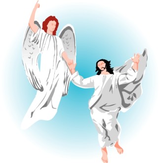 Ascension Day Descending Angels