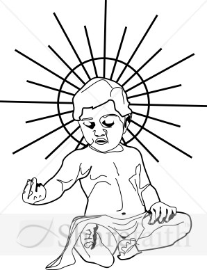 Line Drawn Baby Jesus