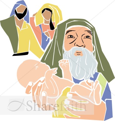 Simeon Holds Baby Jesus