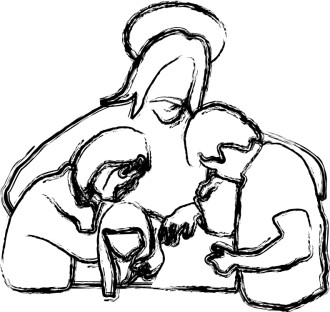 Jesus%20Prays%20with%20Family