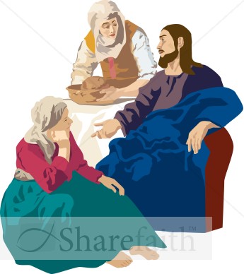 Jesus at the Table with Martha and Mary