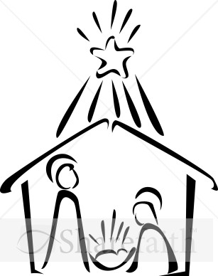 Nativity%20in%20Black%20and%20White%20with%20Bright%20Star