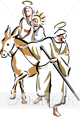 Holy Family Rides Away