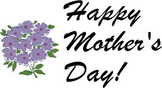 Happy Mother%27s Day with purple Bouquet