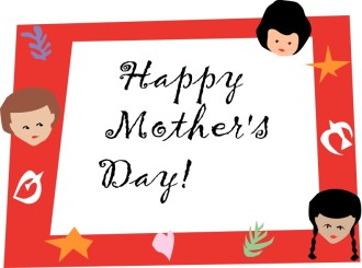 Happy Mother's Day with Kids Frame