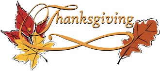 Thanksgiving with Autumn Leaves