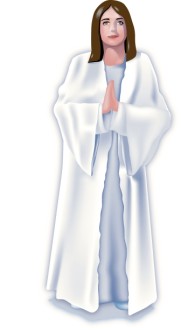 Surreal Praying Angel