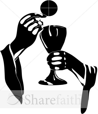 Black and White Elevated Eucharist